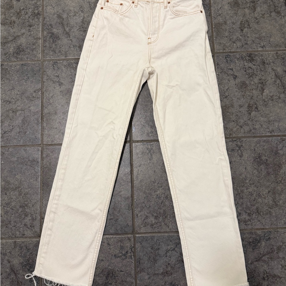 BDG Off-White Ankle Jeans